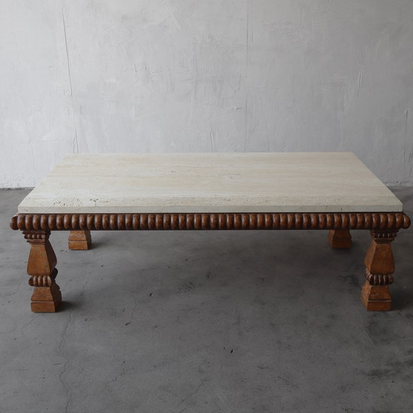 Travertine Dining Table Etsy