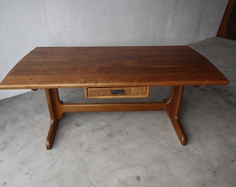 Vintage Solid Walnut Studio Craft Partners Desk after Sam Maloof