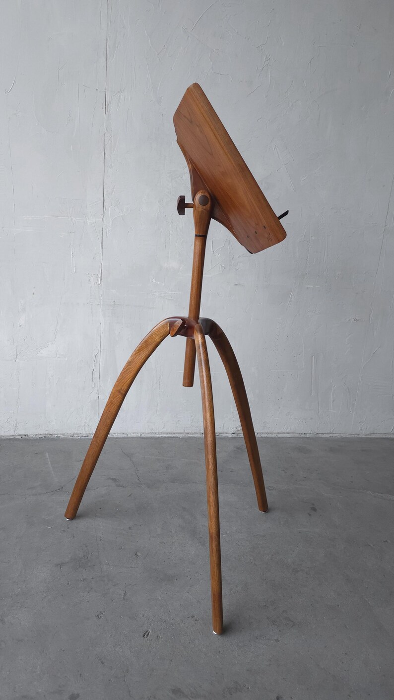 Stand Signed Sculpted Walnut Studio Craft Music Stand, Signed - Etsy