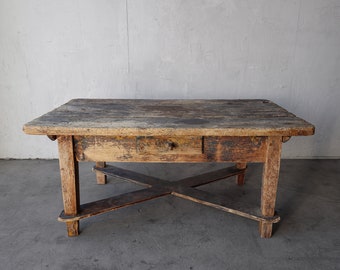 Antique Wabisabi Work Coffee Table