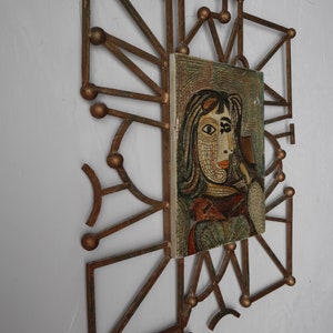 Brutalist Picasso Mosaic Style Wall Art image 2