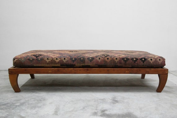 Teak Moroccan Style Meditation Table Bench Daybed Etsy