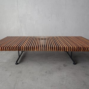 Yasawa Palmwood Slat Bench Coffee Table by Pacific Green