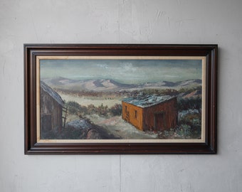Large Scale Vintage Landscape Oil Painting