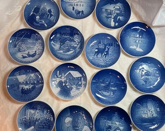 Bing & Grondahl Christmas Collector Plates 1964-1978, Vintage CHOOSE 1 or MULTIPLE