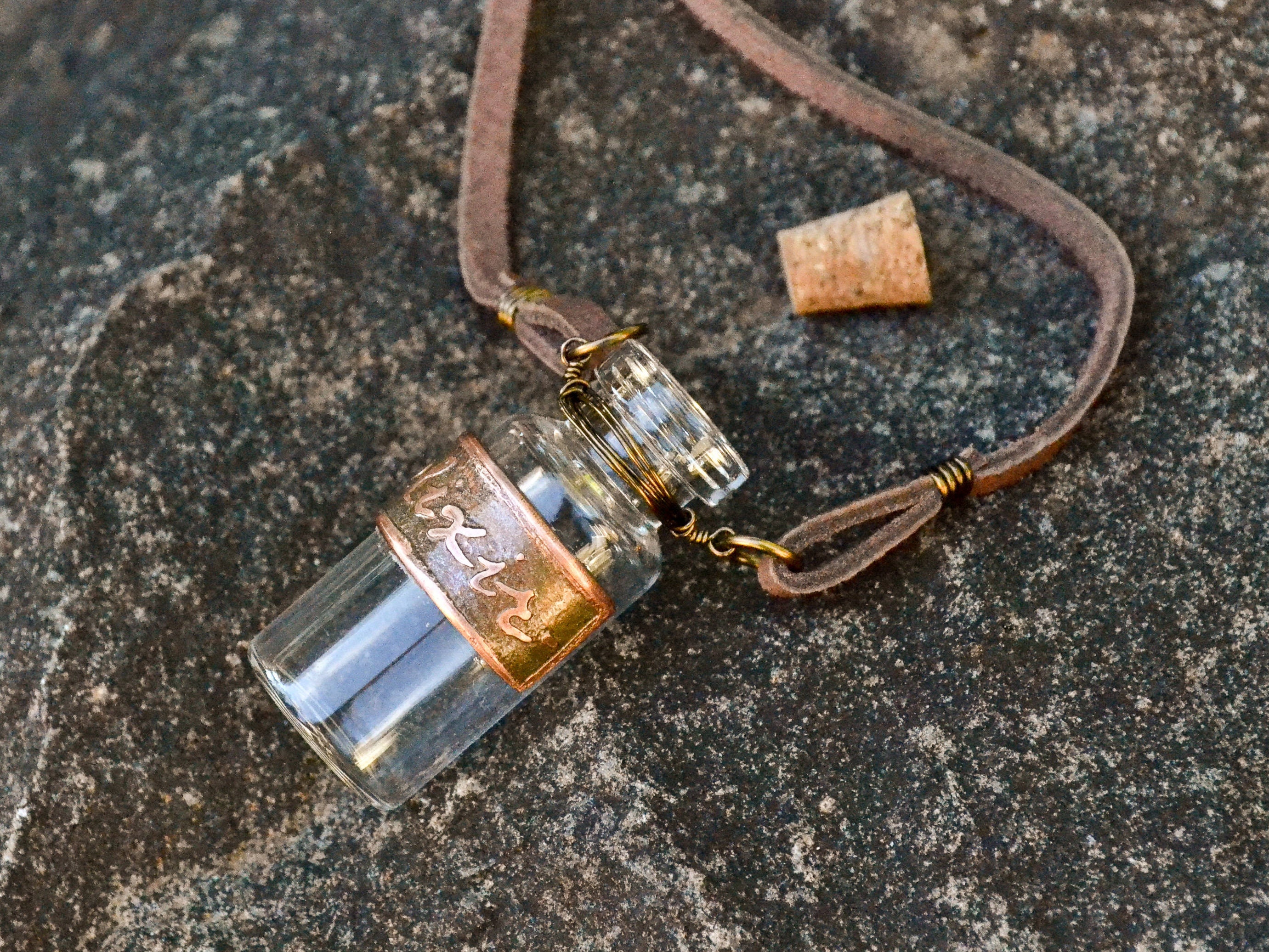 Custom Jewelry Keepsake Bottle Necklace Empty Vial Necklace Etsy