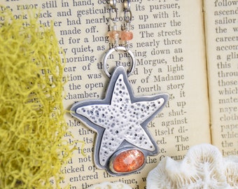 Sunstone Starfish Necklace