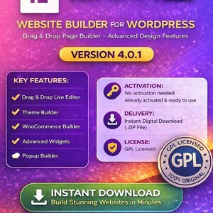 Elementor Pro 4.0.1 Agency – Plugin de WordPress GPL / Última versión / Descarga instantánea