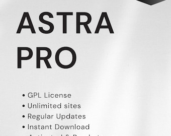 Astra Pro dla WordPressa | Najnowsza wersja | Lekki motyw i możliwości personalizacji | Natychmiastowe pobranie