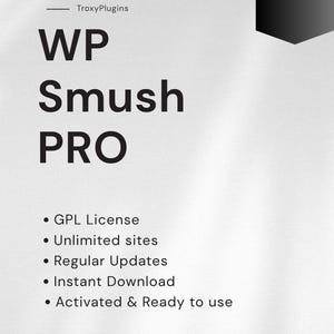 WP Smush Pro for WordPress | Latest Version | Image Optimization Plugin | GPL | Instant Download
