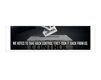 We Voted to Take Back Control. They Took It Back From Us.