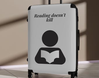 Reading Dose not Kills Koffer | Buchliebhaber Gepäck, Reise Handgepäck