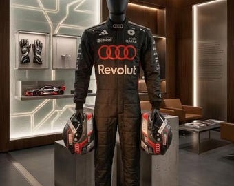 Audi Revolut F1 Team Custom Karting Suit – Profesjonalna odzież do sportów motorowych – Rozmiary dla dorosłych i dzieci
