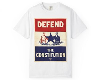 Verdedig de Grondwet T Shirt | Patriottisch politiek posterontwerp