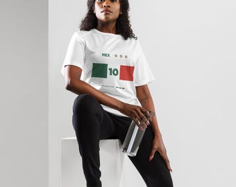 Mexikos fotbolls-T-shirtAnpassad nummerpersonlig fotbollströja, unisex sporttröjainspirerad design