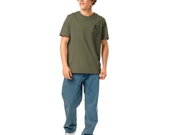 Ikonisk Maradona Unisex ekologisk ribbad t-shirt