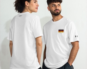 Germany Under Armour Athletic t-shirt  Football Custom Number Unisex