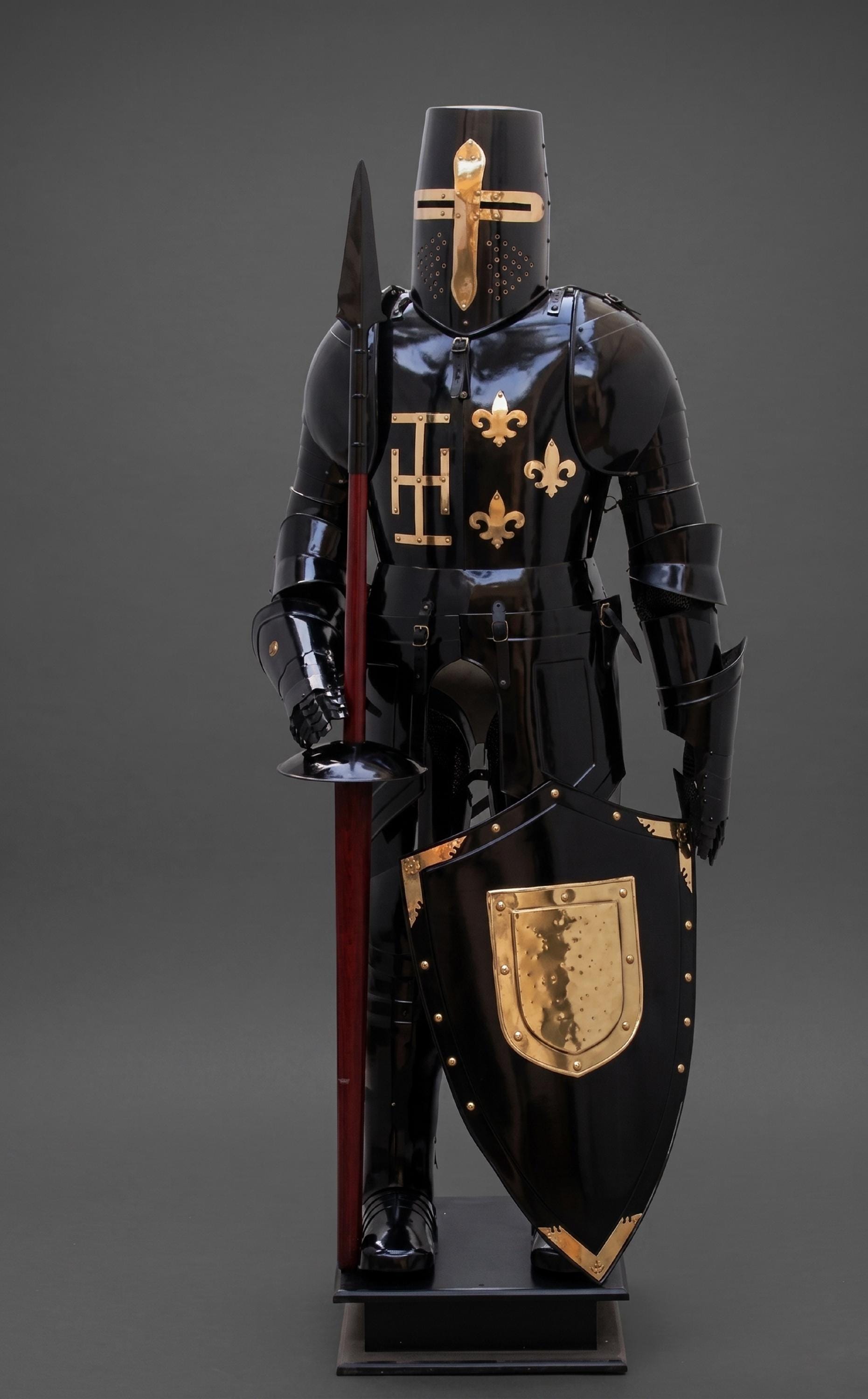 Black Knight Full Body Armor – Gothic Medieval Plate LARP Costume - Etsy