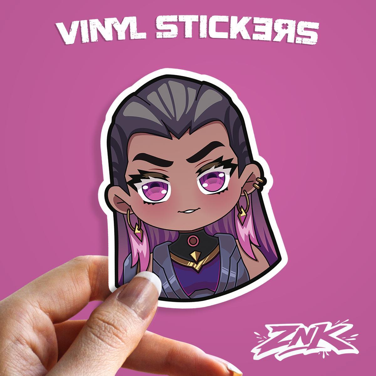 Reyna Valorant Chibi Sticker - Etsy