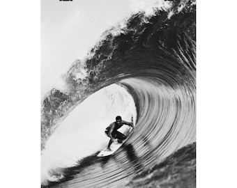 Surfer Wave Photography Matte Vertical Poster | Coastal Surf Wall Art