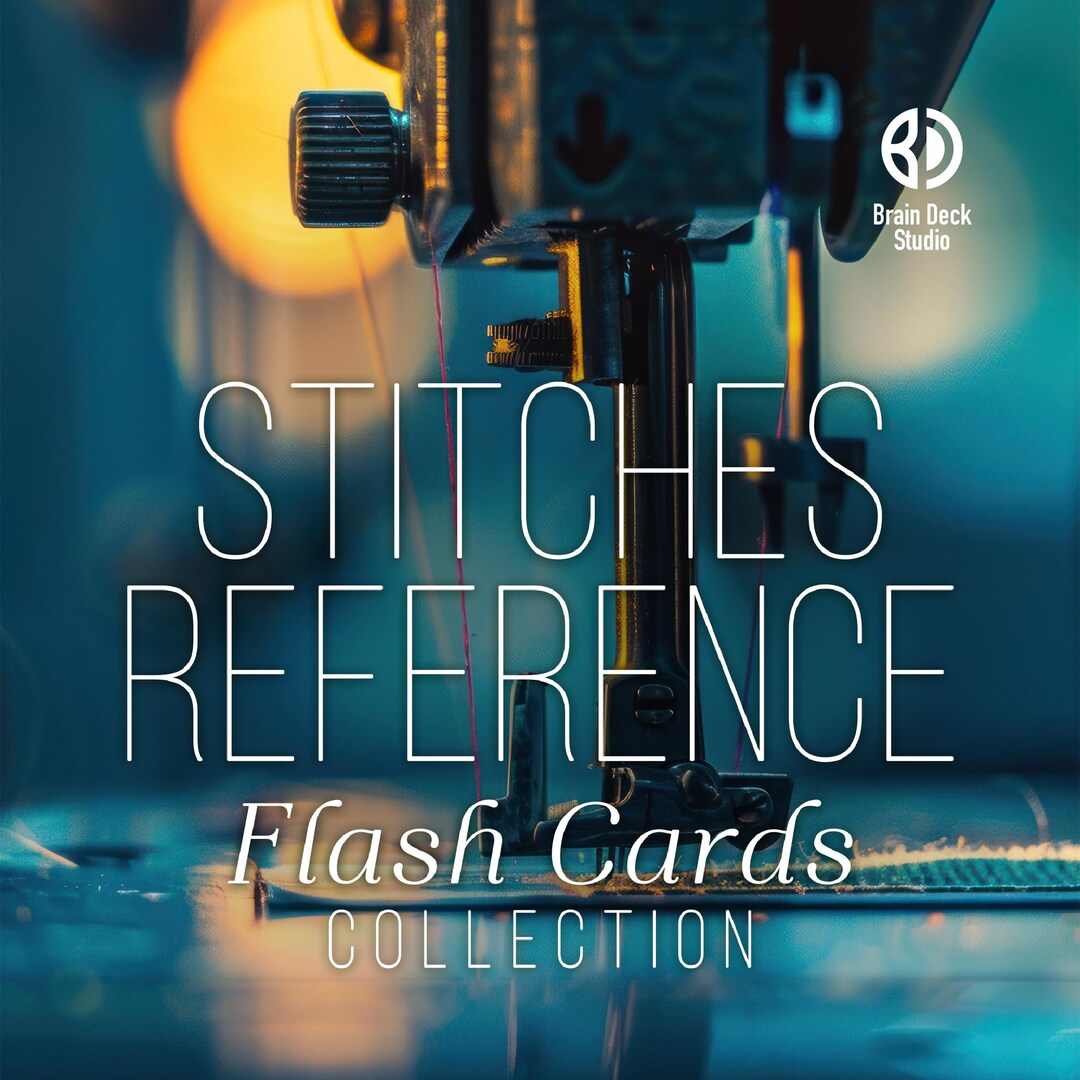Stitches Reference Sewing Stitch Flash Cards | Printable Stitch Reference Guide | Hand ...