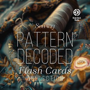 Sewing Pattern Symbols Flash Cards | Pattern Markings Guide (Printable + Digital Download)