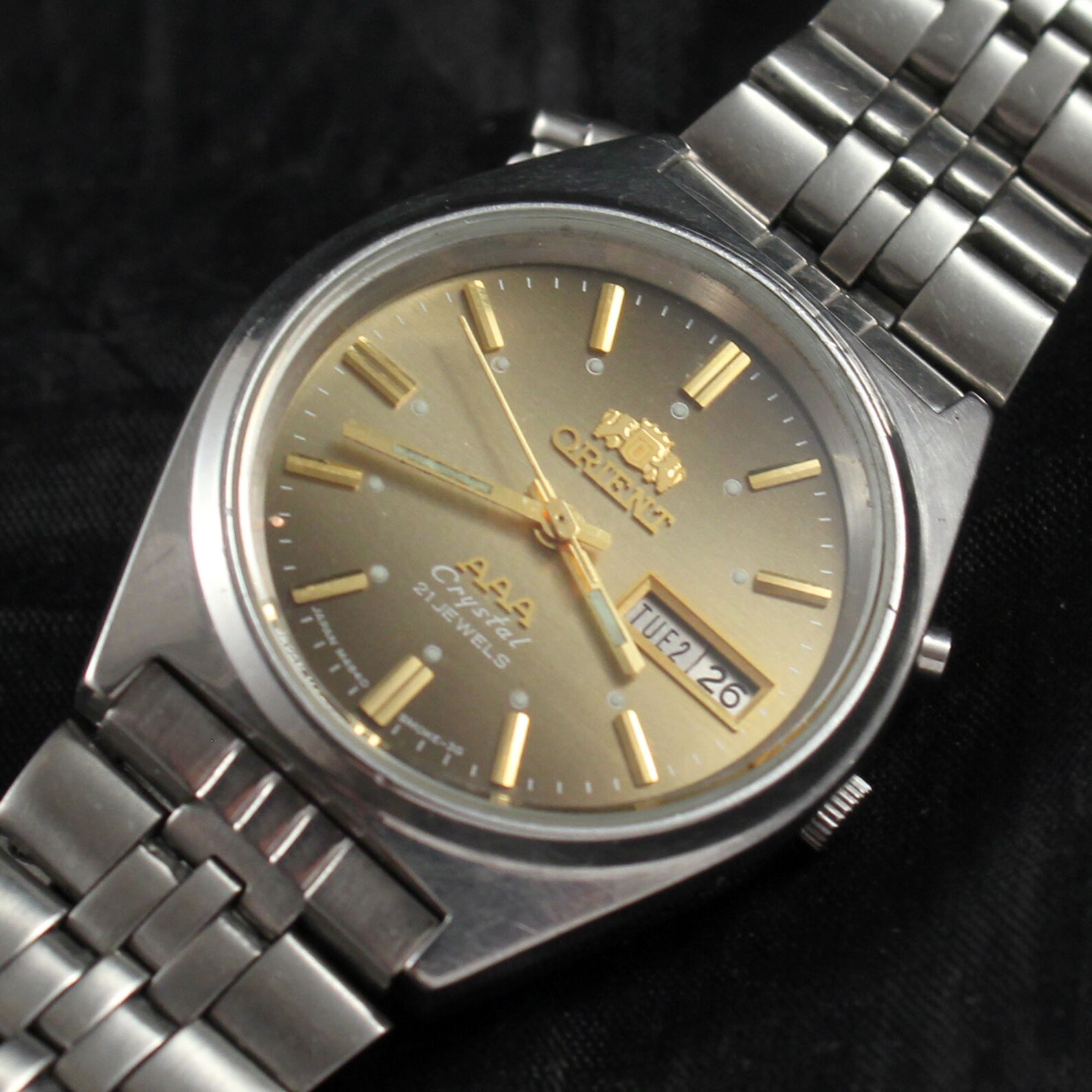 ORIENT 3 STARS Crystal vintage Japanese men's automatic Etsy