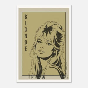 Brigitte Bardot Pop Art Poster – Femme Icons Vintage Retro Wall Decor image 4