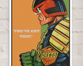 Judge Dredd 'Du hast das!' Motivationsposter - 2000AD Prog 390 Comic Art Print