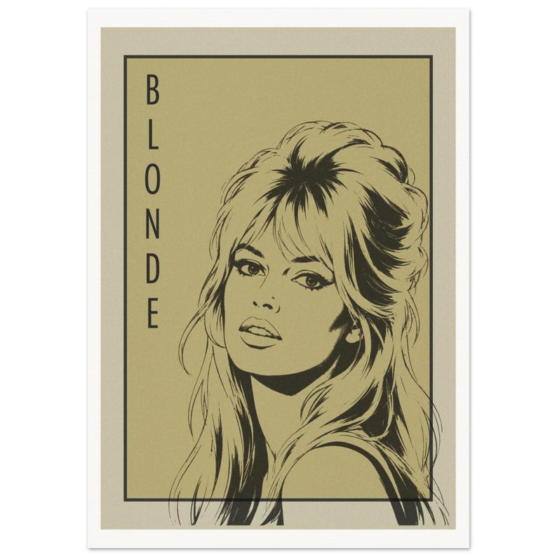 Brigitte Bardot Pop Art Poster – Femme Icons Vintage Retro Wall Decor image 3