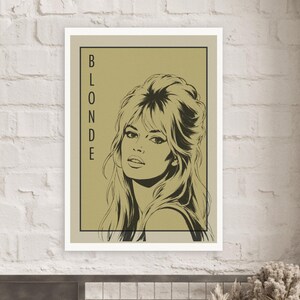 Brigitte Bardot Pop Art Poster – Femme Icons Vintage Retro Wall Decor image 5