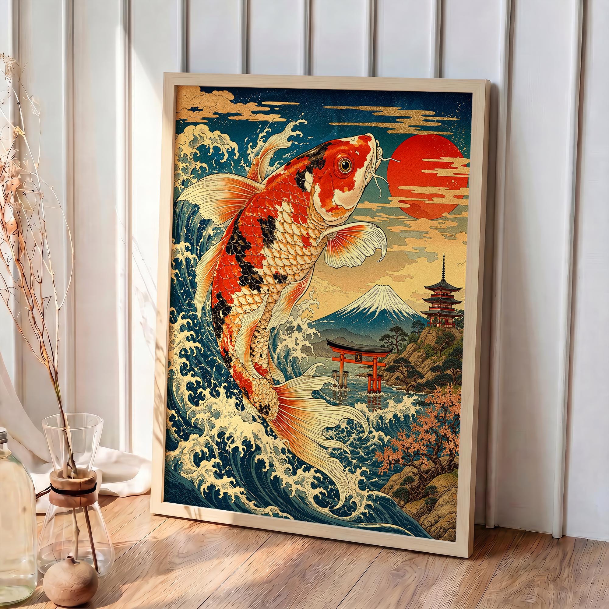 Koi Fish Frame - Etsy