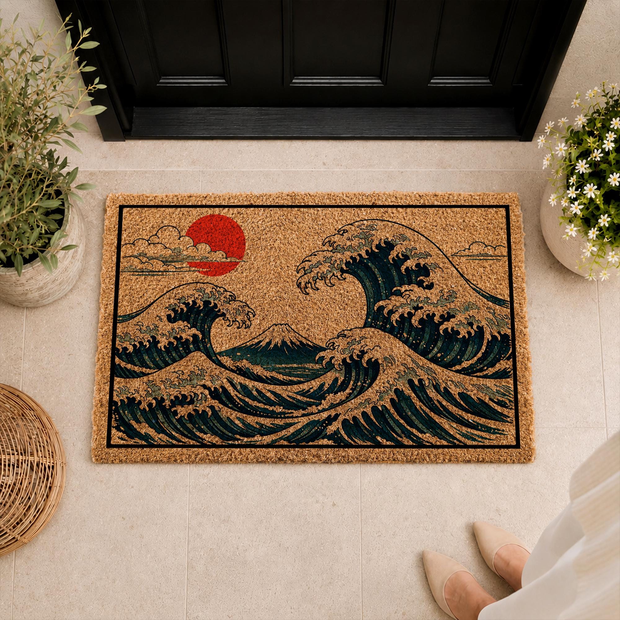 Door Mat Waves - Etsy