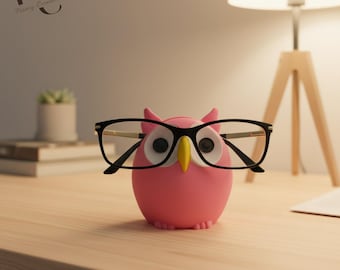 Porta-occhiali personalizzato a forma di gufo