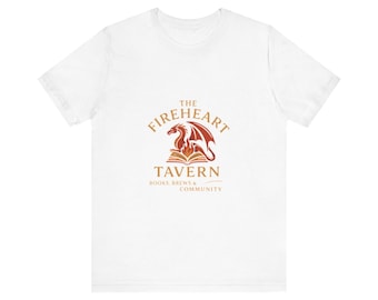 Fireheart Tavern dragon logo T-Shirt | Books Brews Community