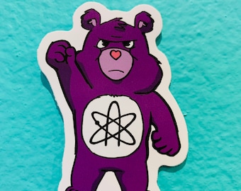 Atheist bear sticker