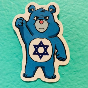 Jewish bear sticker