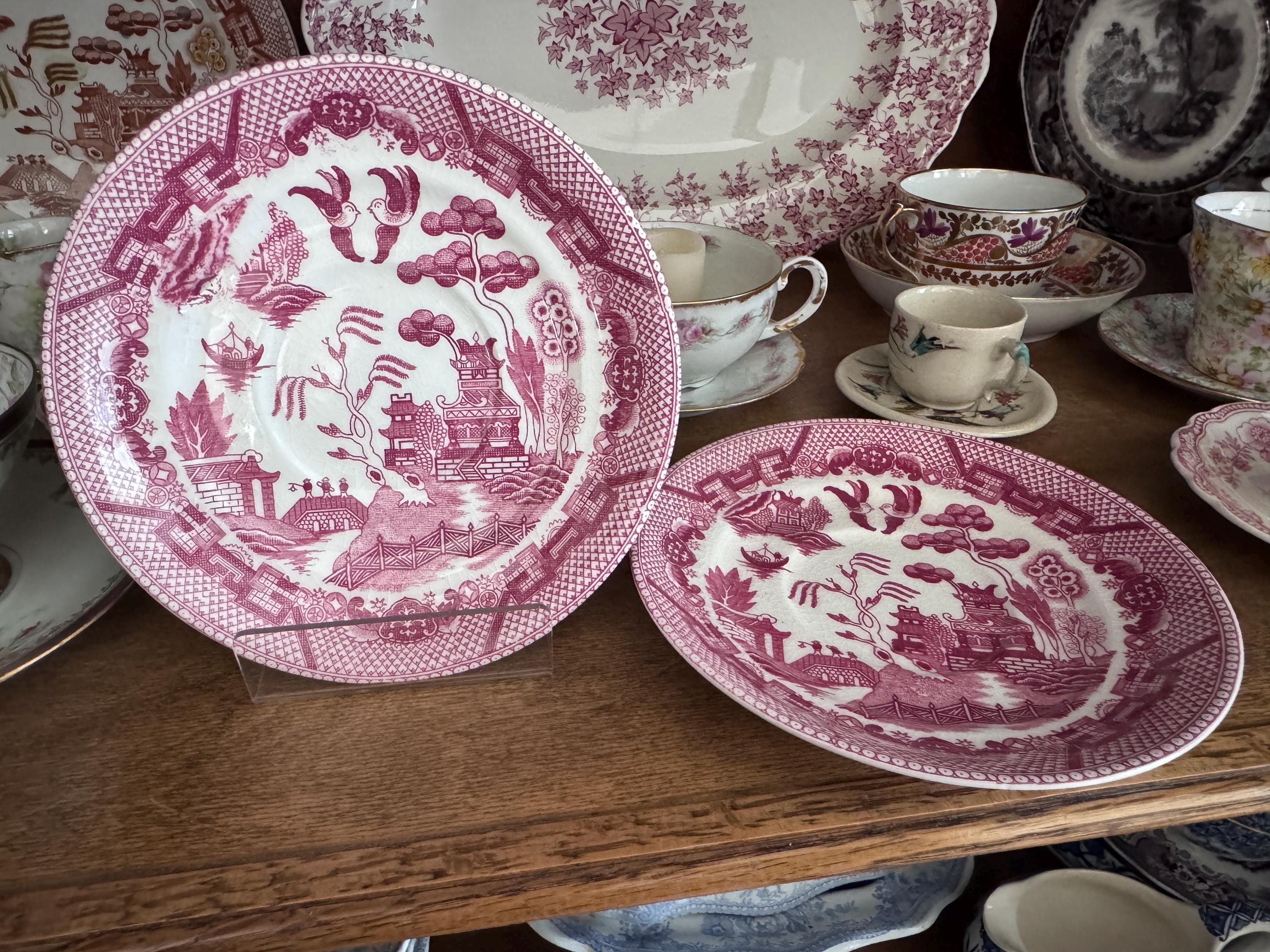 Vintage Pink Dishes Japan - Etsy