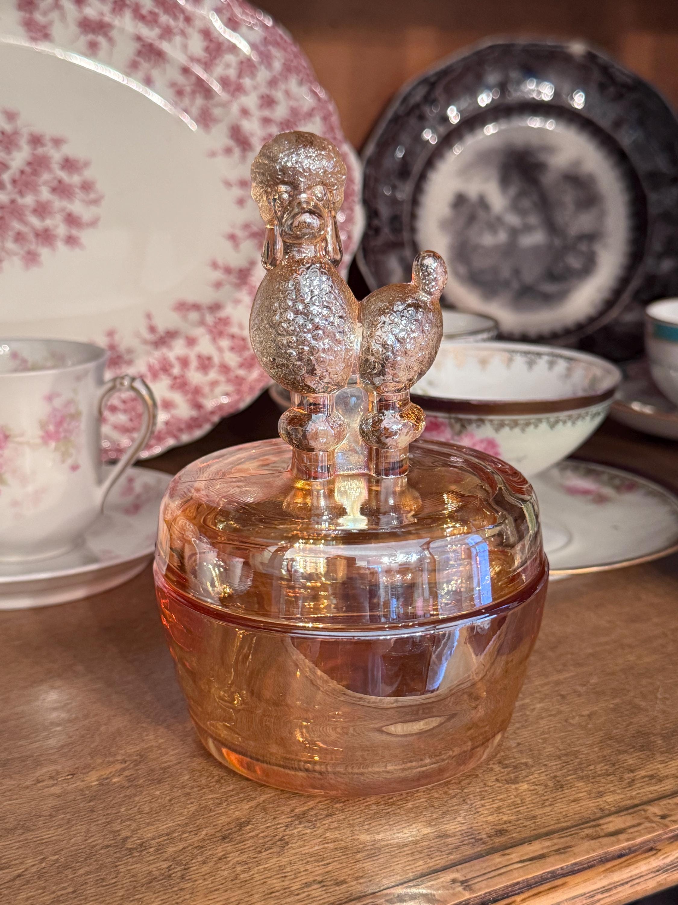 Vintage Poodle Trinket Box - Etsy