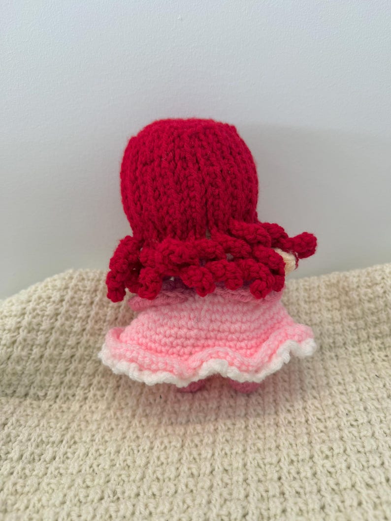Ariel die kleine Meerjungfrau handgemachte Puppe | Disney Häkelpuppe | Amigurumi Puppe | Prinzessin Häkelpuppe Bild 3