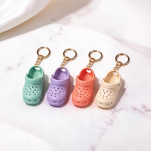 Clog Shoe Keychain STL File | Mini Clog Bag Charm Funny Gift for Her Accessories