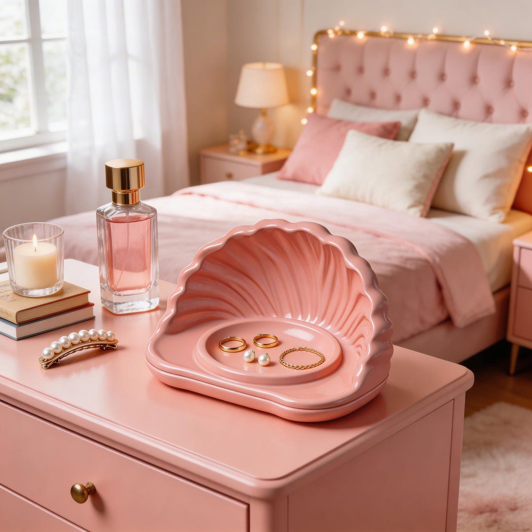 Scallop Shell Jewelry Box STL File | Mermaid Coquette Vanity Organizer ...