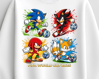 Descarga de imágenes PNG de la Copa Mundial de Fútbol Speed 2026 / Diseño de camiseta de fútbol estilo caricatura / Gráfico deportivo retro para sublimación