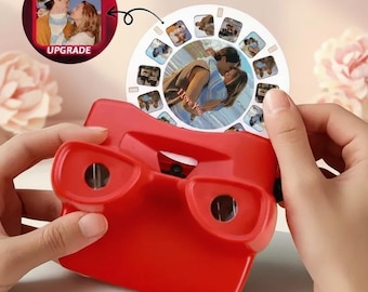 Carrete fotográfico con visor personalizado, regalo personalizado para ViewMaster, recuerdo 3D, regalo para el Día de la Madre, regalo de boda.