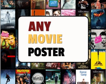 Custom Movie Poster — Choose Any Film or TV Series (Digital Download) made to order