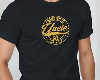 Farbror-t-shirt | Rolig farbror-tillkännagivande-tröja | Ny farbror-present | Babyavslöjande-tröja | Familjepresent till honom | Graviditetsavslöjande-tröja