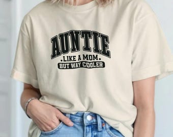 Faster som en mamma men mycket coolare t-shirt | Rolig fasterskjorta | Cool fasterpresent | Födelsedagspresent till henne | Familjeslogan-t-shirt | Fastertopp