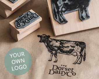 Eco-Friendly Custom Business Logo Rubber Stamp for Personalized Branding, Packaging & Soap Making