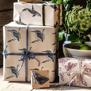 Jackie Morris Kingfisher Wildtier Stempel für Kreatives Basteln, Karten machen und Geschenkverpackung