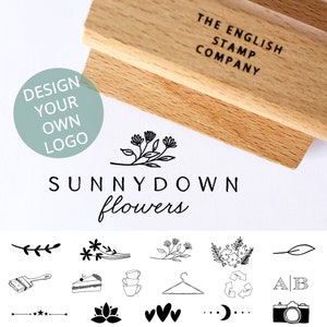 Sello de logotipo empresarial ecológico personalizado para marca, embalaje y papelería